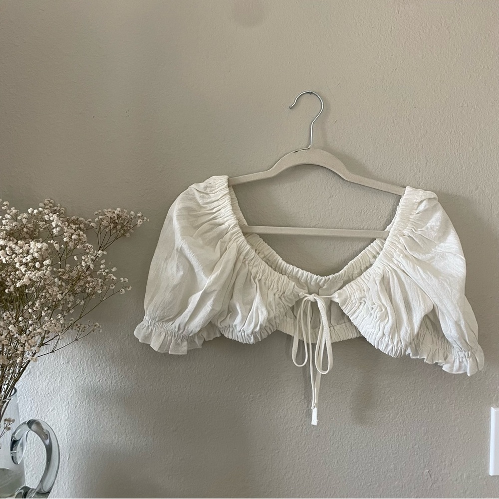 Tie front crop top